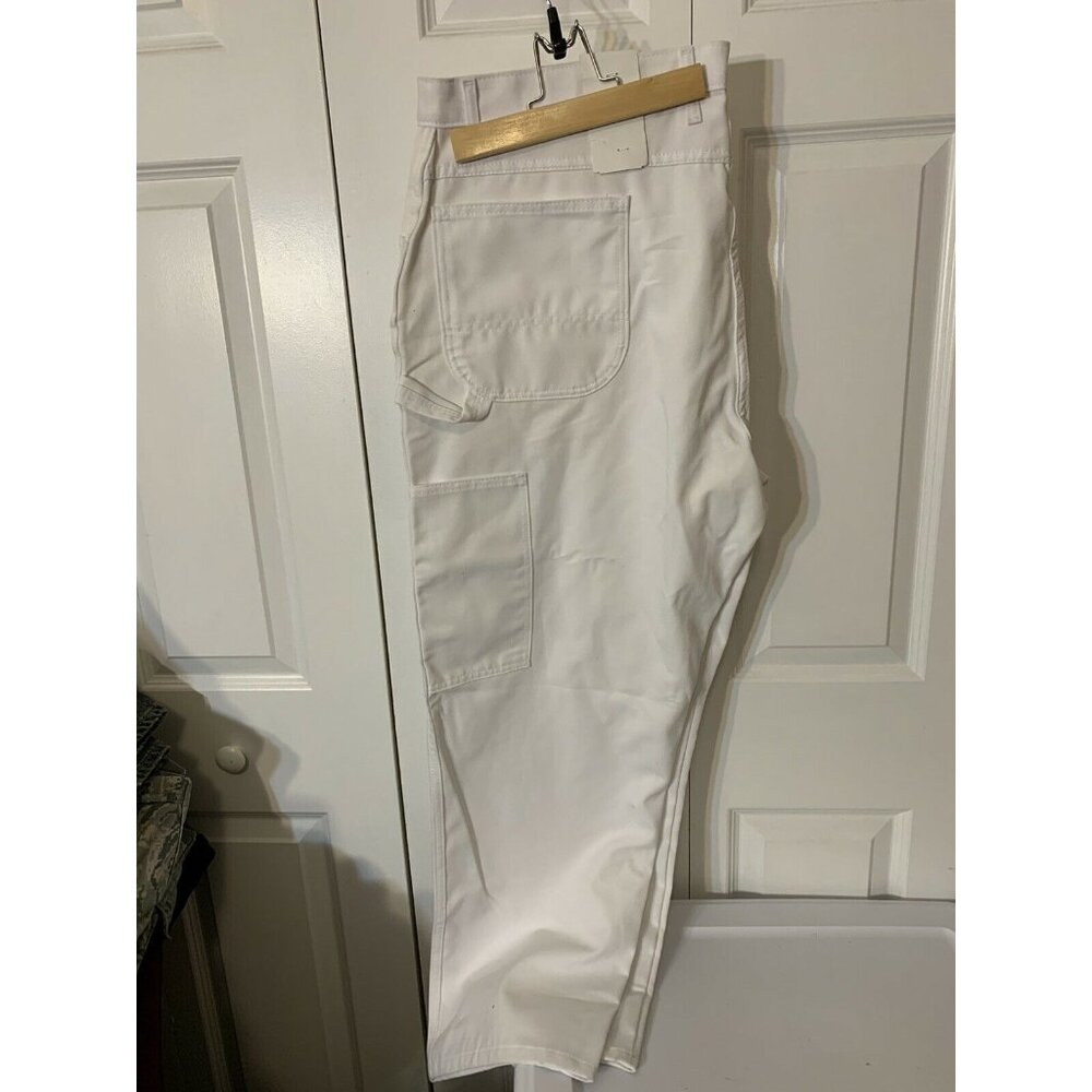 New Dickies Carpenter Painters Pant Jeans White Men 44 X 30 Relaxed Fit Straight - Picture 4 of 6